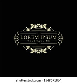 Vector Illustration : Luxury Logo template / Calligraphy