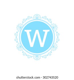 Vector illustration. Luxury Monogram logo.