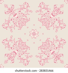 Vector illustration. luxury texture for wallpapers, fabric patterns Baroque, Damask seamless floral pattern.
