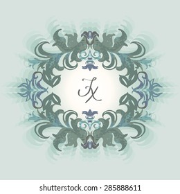 Vector illustration. luxury texture for wallpapers, fabric patterns Baroque, Damask floral pattern.