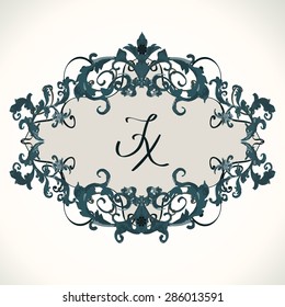 Vector illustration. luxury texture for wallpapers, fabric patterns Baroque, Damask floral pattern.