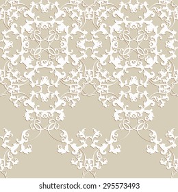Vector illustration. luxury texture for wallpapers, fabric patterns Baroque, Damask seamless floral pattern.
For wedding invitations, greeting cards.