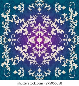 Vector illustration. luxury texture for wallpapers, fabric patterns Baroque, Damask seamless floral pattern.
