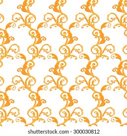 Vector illustration. luxury texture for wallpapers, fabric patterns Baroque, Damask seamless floral pattern.
