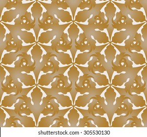 Vector illustration. luxury texture for wallpapers, fabric patterns Baroque, Damask seamless floral pattern.
