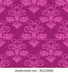Vector illustration. luxury texture for wallpapers, fabric patterns Baroque, Damask seamless floral pattern.

