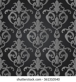 Vector illustration. luxury texture for wallpapers, fabric patterns Baroque, Damask seamless floral pattern.
