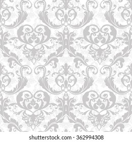 Vector illustration. luxury texture for wallpapers, fabric patterns Baroque, Damask seamless floral pattern.
