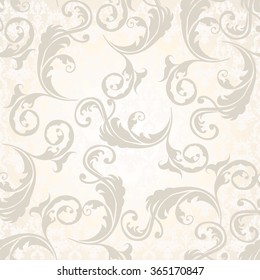 Vector illustration. luxury texture for wallpapers, fabric patterns Baroque, Damask seamless floral pattern.
