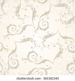 Vector illustration. luxury texture for wallpapers, fabric patterns Baroque, Damask seamless floral pattern.
