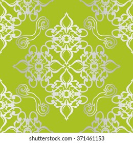 Vector illustration. luxury texture for wallpapers, fabric patterns Baroque, Damask seamless floral pattern.
