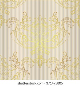 Vector illustration. luxury texture for wallpapers, fabric patterns Baroque, Damask seamless floral pattern.
