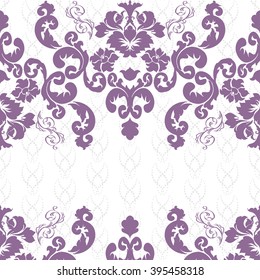 Vector illustration. luxury texture for wallpapers, fabric patterns Baroque, Damask seamless floral pattern.
