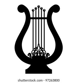 Vector illustration of lyre