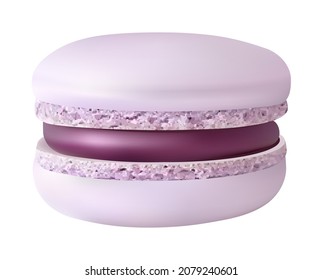 Vector illustration of macaroons, cake icon, sweetness. Isolated macaroons on white background