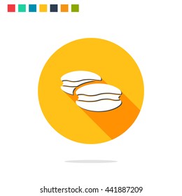 Vector illustration of macaroons icon