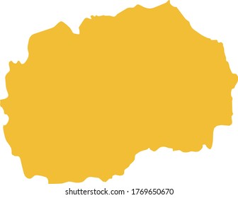 mapa de ilustraciones vectoriales de Macedonia