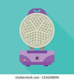 Vector illustration of machine and waffle icon. Web element of machine and grill Stock vector illustration.