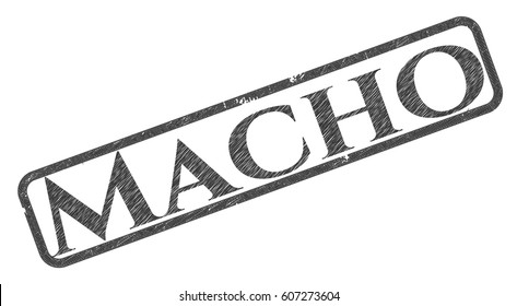 Ilustración vectorial del dibujo de machos (pinceladas con lápiz)
