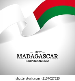Ilustración vectorial del Día de la Independencia de Madagascar. 
