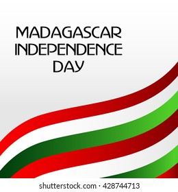 Vector illustration of Madagascar Independence Day.