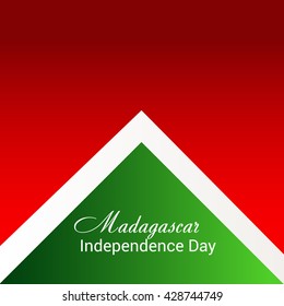 Vector illustration of Madagascar Independence Day.