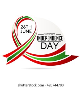 Vector illustration of Madagascar Independence Day.