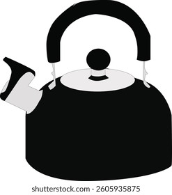 vector illustration i made about kettle with simple design