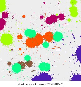 Vector illustration made of colored blots.