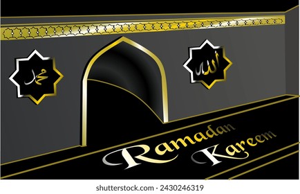 vector illustration made from an Islamic design with a Ramadan theme, concept ramadan Kareem