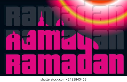 Vektor-Illustration aus einem islamischen Design mit einem Ramadan-Thema