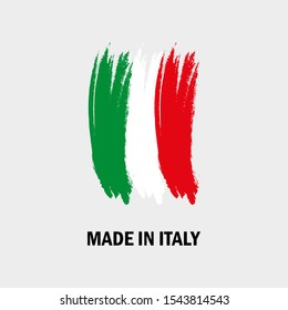 Vector illustration of made in Italy label