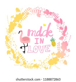 Vector illustration made in love.