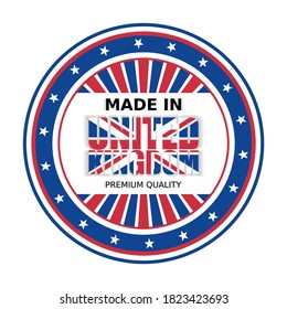 Vector illustration, Made in United Kingdom, Premium Quality. Perfect for any use.