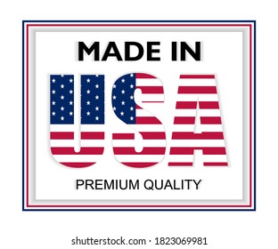Vector illustration, Made in USA, Premium Quality. Perfect for any use.