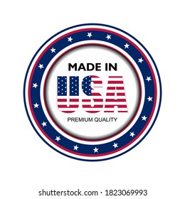 Vector illustration, Made in USA, Premium Quality. Perfect for any use.