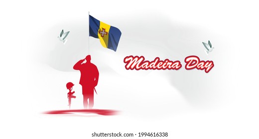 vector illustration for Madeira day