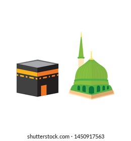 
Vector Illustration Of Madina And Makkah Forms. Flat Vector.