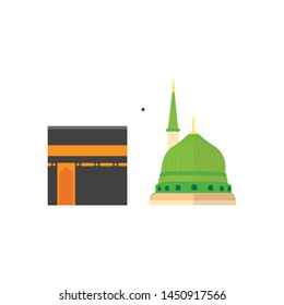 
Vector Illustration Of Madina And Makkah Forms. Flat Vector.