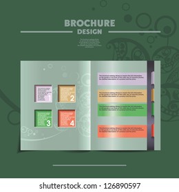 Vector illustration of magazine. template for designers. brochure design