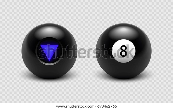 Vector Illustration Magic 8 Ball Set Stock Vector (Royalty Free ...