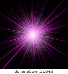 vector illustration of magic abstract background in a bright purple color