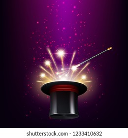 Vector illustration of magic cap background. eps10.