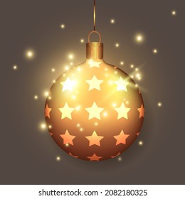 Vector illustration "Magic christmas ball"