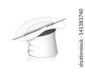 Vector illustration of Magic Hat isolated on white. EPS10.