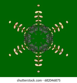 Vector illustration. Magic holiday abstract background with star and falling snowflakes. Christmas s.