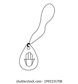 Vector illustration Magic sign, Boho style. Trendy logo design, abstract symbol, tattoo pendant