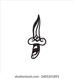 Vektorgrafik von Zauberschwertdoodle