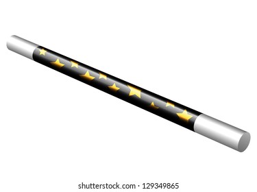 Vector illustration of magic wand