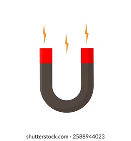 vector illustration of a magnet, an iron attractor